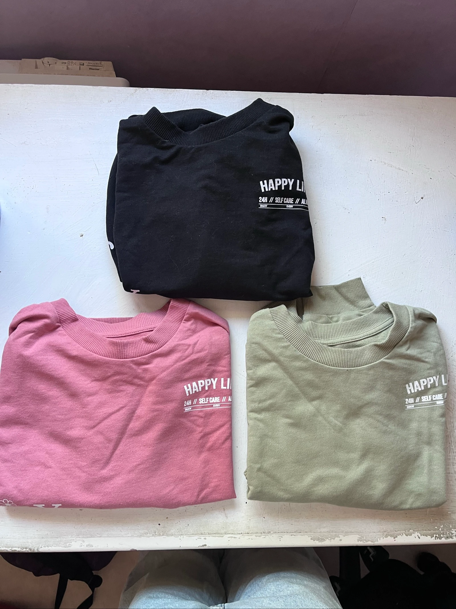 Lot de 3 pull S